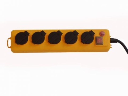BRENNENST. 5VOUDIG TAFELBLOK IP44 ORANJE