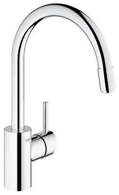 GROHE CONCETTO KEUKENKRAAN + UITTREKBARE FLEX CHR.  32 663 003