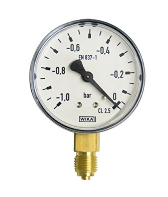 MESTO O VACUUMMETER -1 - 0 BAR