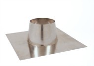 DAKPLAAT INOX DUBBELWANDIG 125MM PLAT