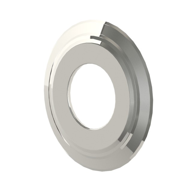 ROZET / ROSAS INOX ENKELWANDIG  80MM OPSINOX