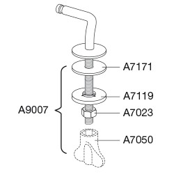PRESSALIT O SET SCHARNIEREN INOX (1000)