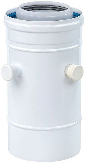 ROLUX AANSLUITSTUK MET MEETNIPPELS 60/100 PP/ALU