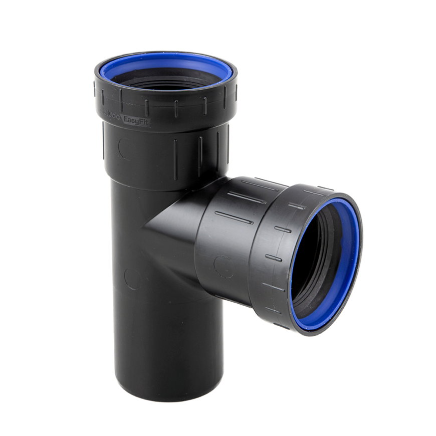 T-STUK ZWART PPC MFF 90MM 90°