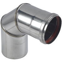 COUDE INOX + JOINT 110MM 90° 
