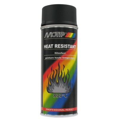 SPUITBUS VERF ZWART HITTE BESTENDIG