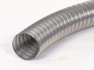 FLEXIBEL INOX DUBBELWANDIG 125-131MM (50)