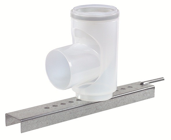 MINIFLEX 60MM SCHOORSTEENBOCHT + STEUN