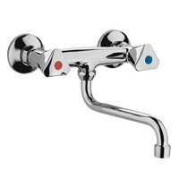 PAFFONI ETOILE MUURMENGKRAAN BEC S ONDER 160MM CHR.