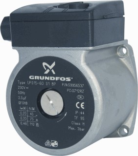 GRUNDFOSS VERVANG MOTOR CIRCULATIEPOMP VOOR 15-50 / 15-60 / 25-50 / 25-60
