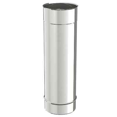 BUIS INOX ENKELWANDIG 150MM 33CM