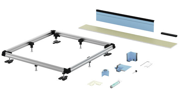 BETTE DOUCHEKADER VOOR TUB 100 X 100