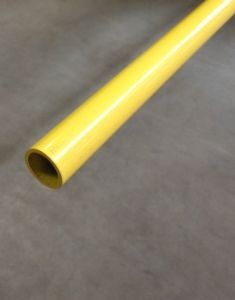 BUIS GAS GEEL GELAKT 6/4  48,3 X 4MM