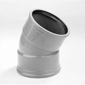 COUDE GRIJS RIOOL 110MM 22° FF