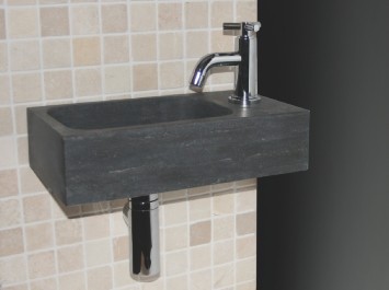 HARDSTEEN FONTEIN 40 X 22  CM MET BLINDE MONTAGE