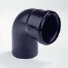 COUDE ZWART PPC 125MM 90° MF