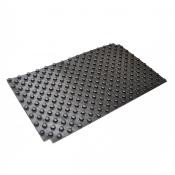 BEG NOPPENFOLIE - SOLOTOP ZWART 1.12M²  1400 X 800 prijs per m² - verkoop per plaat enkel 16mm buis