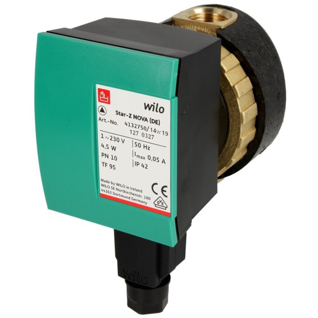 WILO CIRCULATIEPOMP SANITAIR Z 15 NOVA 1/2   84MM