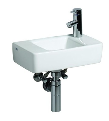 KERAMAG RENOVA NR 1 PLAN LAVE-MAINS 40 X 25CM KR. GAT RECHTS ZONDER OVERLOOP