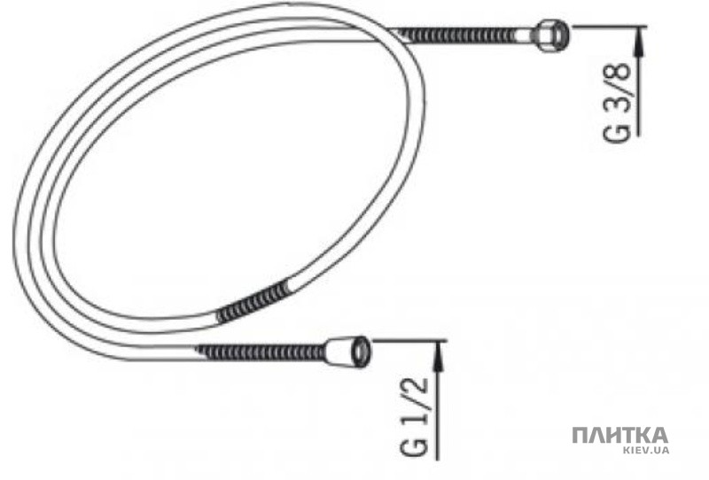 ORAS FLEXIBEL 2M METAAL 1/2 X 3/8F