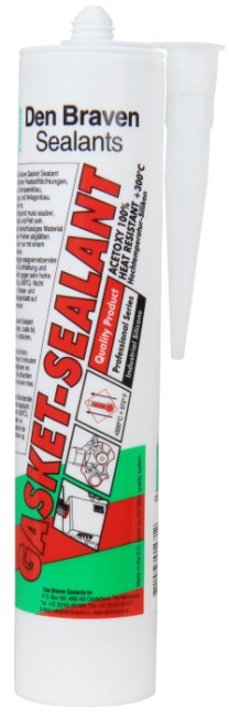 SILICONE GASKET SEALANT TUBE 310ML ROOD