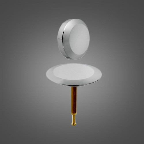 GEBERIT AFWERKSET STOP + BOVENSTUK AUTO LEDIGING CHROOM ( OUD MODEL SYPHON)