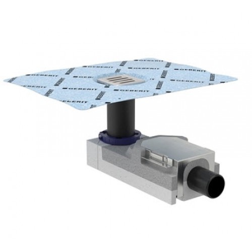 GEBERIT VLOERPUTJE INLOOPDOUCHE, OPBOUW VANAF 90MM