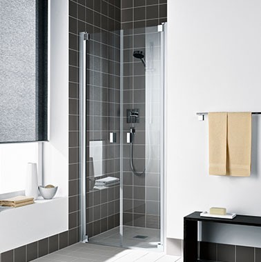KERMI RAYA PENDELDEUR BR. 858-918 H 2000 TRANSP. GLAS + ZILVER HOOGGLANS 
