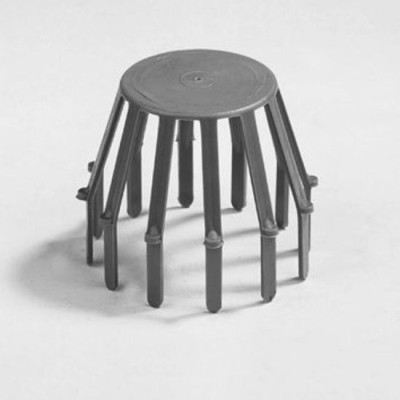 BOLROOSTER / BLADVANGER PVC GRIJS 80MM