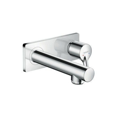 HANS GROHE TALIS S NEW LAVABO EENGREEPSMENGKRAAN UITLOOP 225mm - WANDMODEL - AFWERKSET CHR.