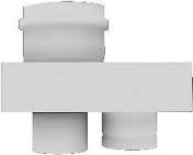 BULEX A ADAPTER 2X80>>80/125 THERMOMASTER F25 , F29 , FAS 