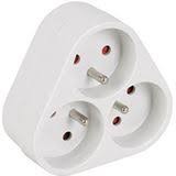 ELEK DOMINO STEKKER DRIEDUBBEL