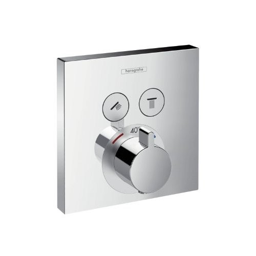 HANS GROHE SHOWER SELECT AFWERKSET VOOR INBOUWTHERMOSTAAT VOOR 2 SYSTEMEN CHR.