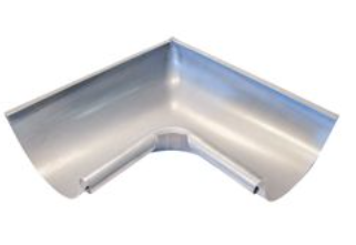 BINNENHOEK ZINK GOOT HALF ROND 285