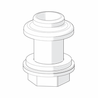 HANSA O handvathouder zwart kapperskraanKRAAN 