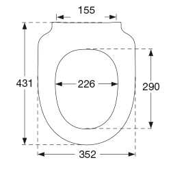 PRESSALIT 300 + SOFT CLOSE WIT DA6 renova / ICon geberit