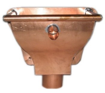 VERGAARBAK TRECHTER KOPER 80MM ROND