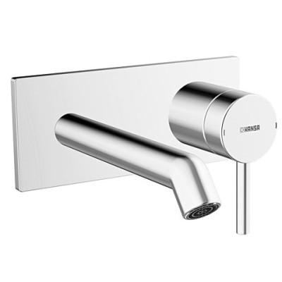 HANSADESIGNO WANDMENGKRAAN VOOR LAVABO MET UITSPRONG 20CM INKORTBAAR