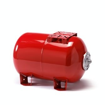 EXPANSIEVAT 20L POMP HORIZONTAAL ROOD 10bar 1"