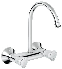 GROHE COSTA L KEUKEN TWEEGREEPSMENGKRAAN MET BEK MOBIEL WANDMONTAGE CHR.