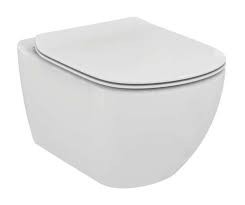 IDEAL STANDARD TESSI WANDCLOSET RIMFREE VERDOKEN BEVESTIGING + ZITTING WIT SOFT CLOSE