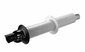 ROLUX MUURDOORVOER 80/125 PP-ALU   !!!!!!!  ZWART !!!!!!!