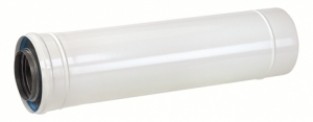 ROLUX VERLENGSTUK 60/100 ALU/ALU 100CM WIT