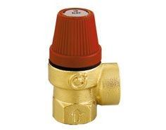 WATTS VEILIGHEIDSKLEP 1/2F 3BAR CV rood