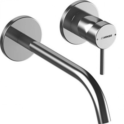 HANSAPUBLIC WANDMENGKRAAN VOOR LAVABO UITLOOP DIA. 19mm MET UITSPRONG 22.5CM 