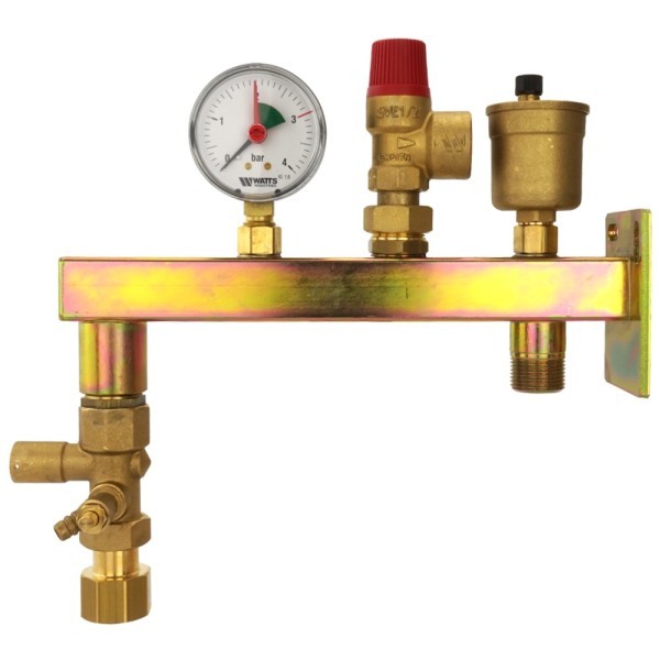 WATTS CONSOLE KOMPLEET 3/4 CV STAAL + KAV AFSLUITVENTIEL