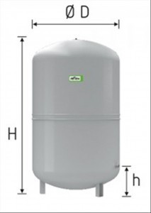 EXPANSIEVAT REFLEX 50L. GRIJS CV