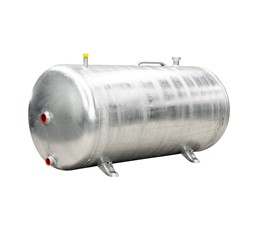 HERMES HORIZONTALE GALVA KETEL 200L MET FLENS