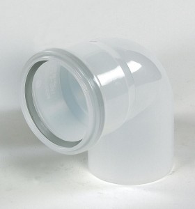 ROLUX EXC. PP 120° COUDE 110MM 90°  WIT MET KUISDEUR