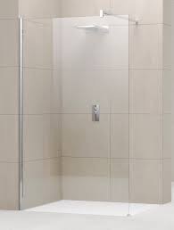 NOVELLINI GIADA H VRIJSTAANDE WAND 87-88.5 H 195CM/ UITV. TRANSP. GLAS +CHROME PROFIEL